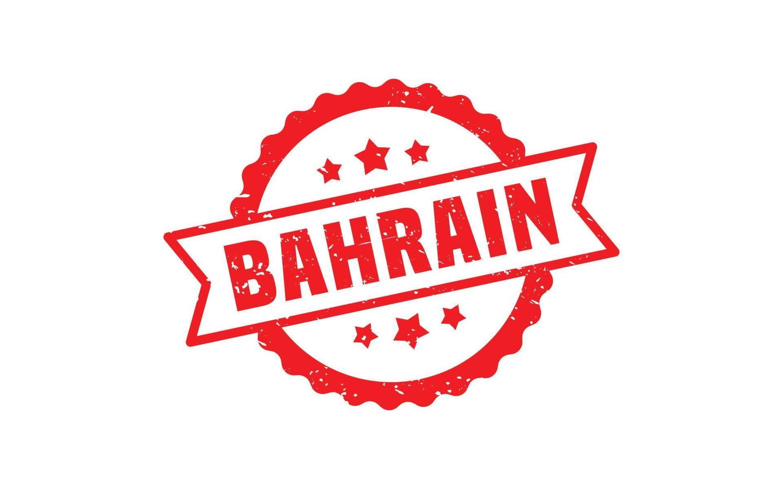 Bahrain-Stempelgummi mit Grunge-Stil auf weißem Hintergrund vektor