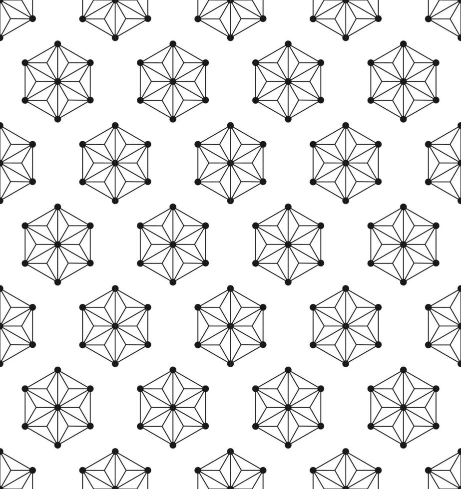 Nahtloses geometrisches Schwarz-Weiß-Muster vektor