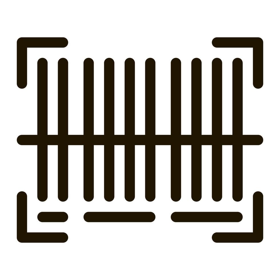 Barcode Posttransportunternehmen Symbol Vektor Illustration