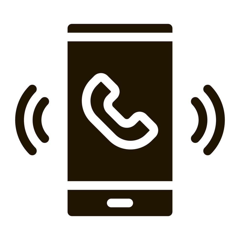 Smartphone-Symbol-Vektor-Glyphen-Illustration vektor