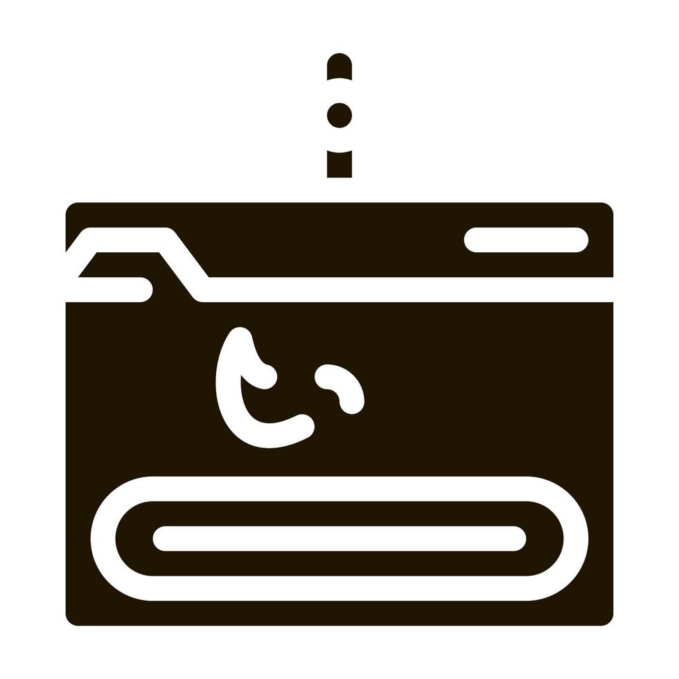 Phishing-Symbol Vektor-Glyphen-Illustration vektor