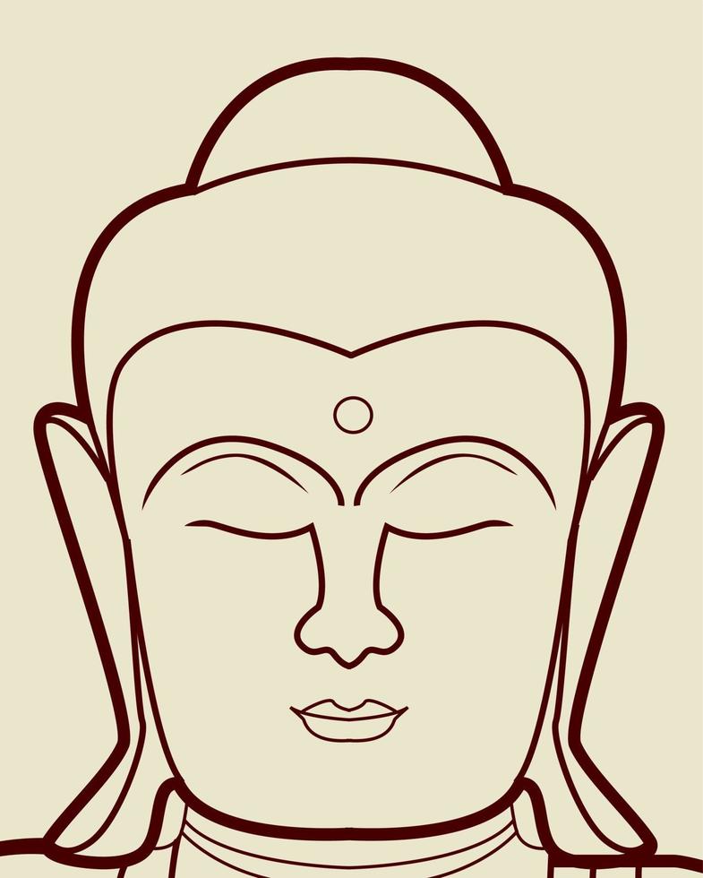 Buddha-Illustrationssymbol vektor