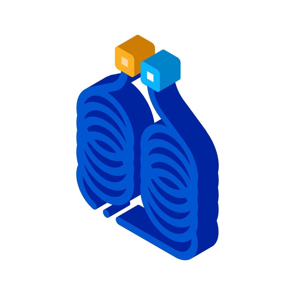 diagnostisk enhet isometrisk ikon vektor illustration