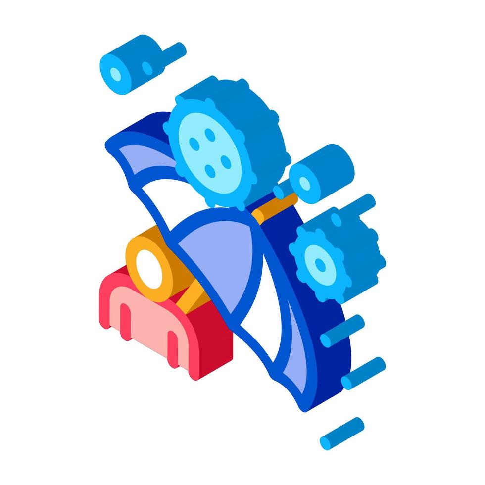 Regenschirmschutz gegen Viren isometrische Symbolvektorillustration vektor
