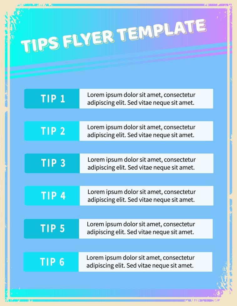 tips flygblad formgivningsmall vektor