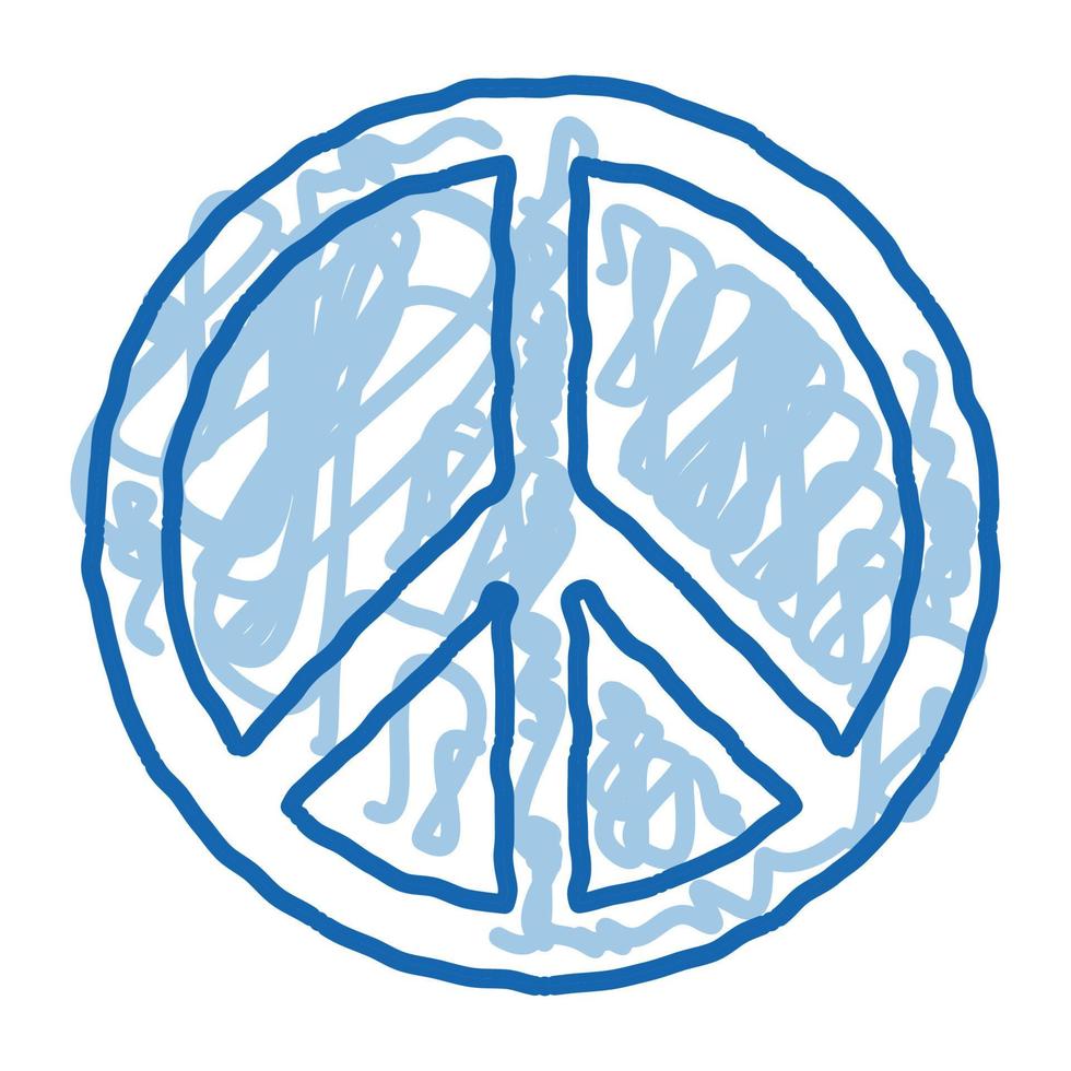 lgbt hippie liebe freiheit zeichen gekritzel symbol hand gezeichnete illustration vektor