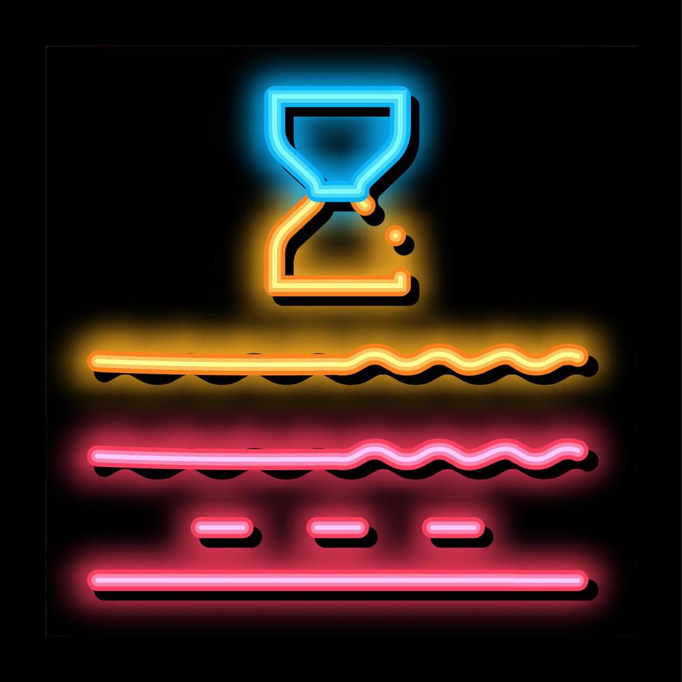 Anti-Aging-Creme-Aktion Neonlicht-Symbol-Illustration vektor