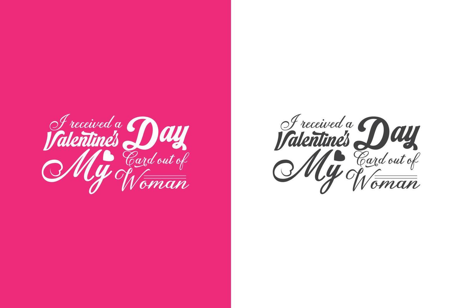 happy valentinstag t-shirt brief typografie design pro vektor