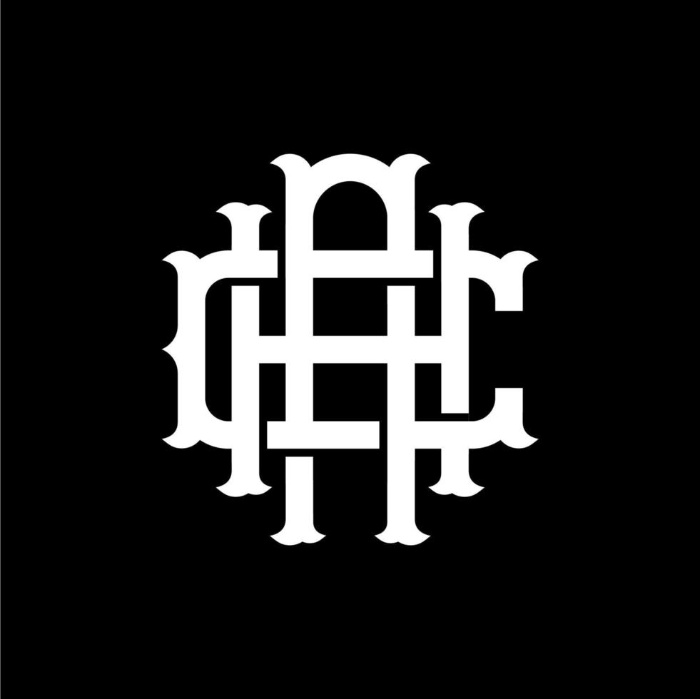 Monogramm-Logo-Design. retro vintage klassischer brief logotyp. geschäftszeichen, identität, etikett, abzeichen, café, hotel. Vektor-Illustration vektor