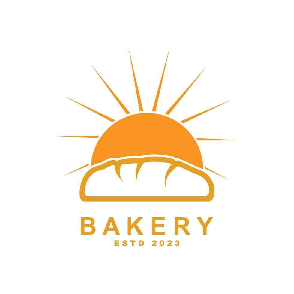 Bäckerei-Logo-Vorlage-Vektor-Illustration vektor