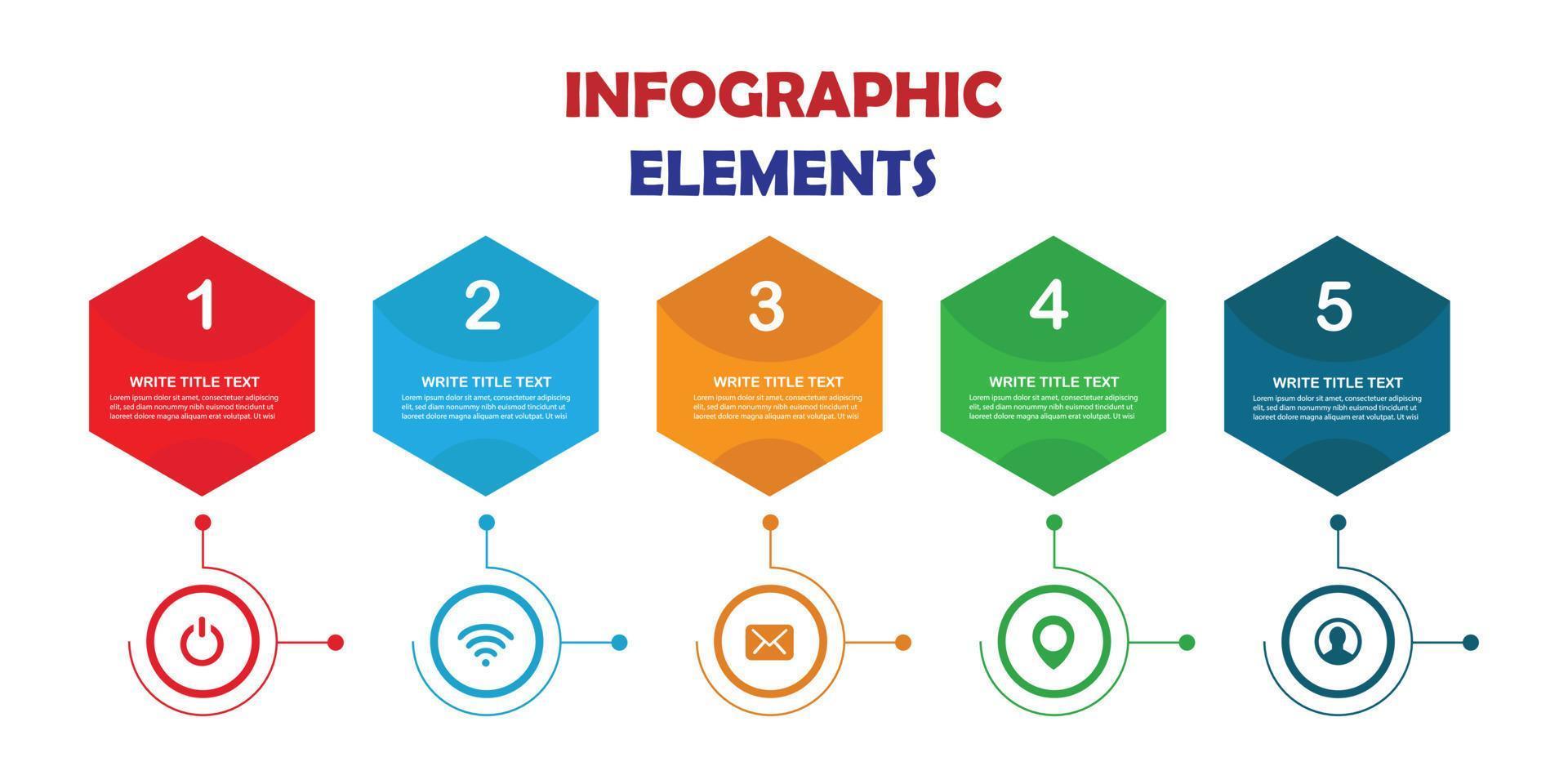 Cooler und zeitgenössischer Infografik-Vorlagenvektor vektor