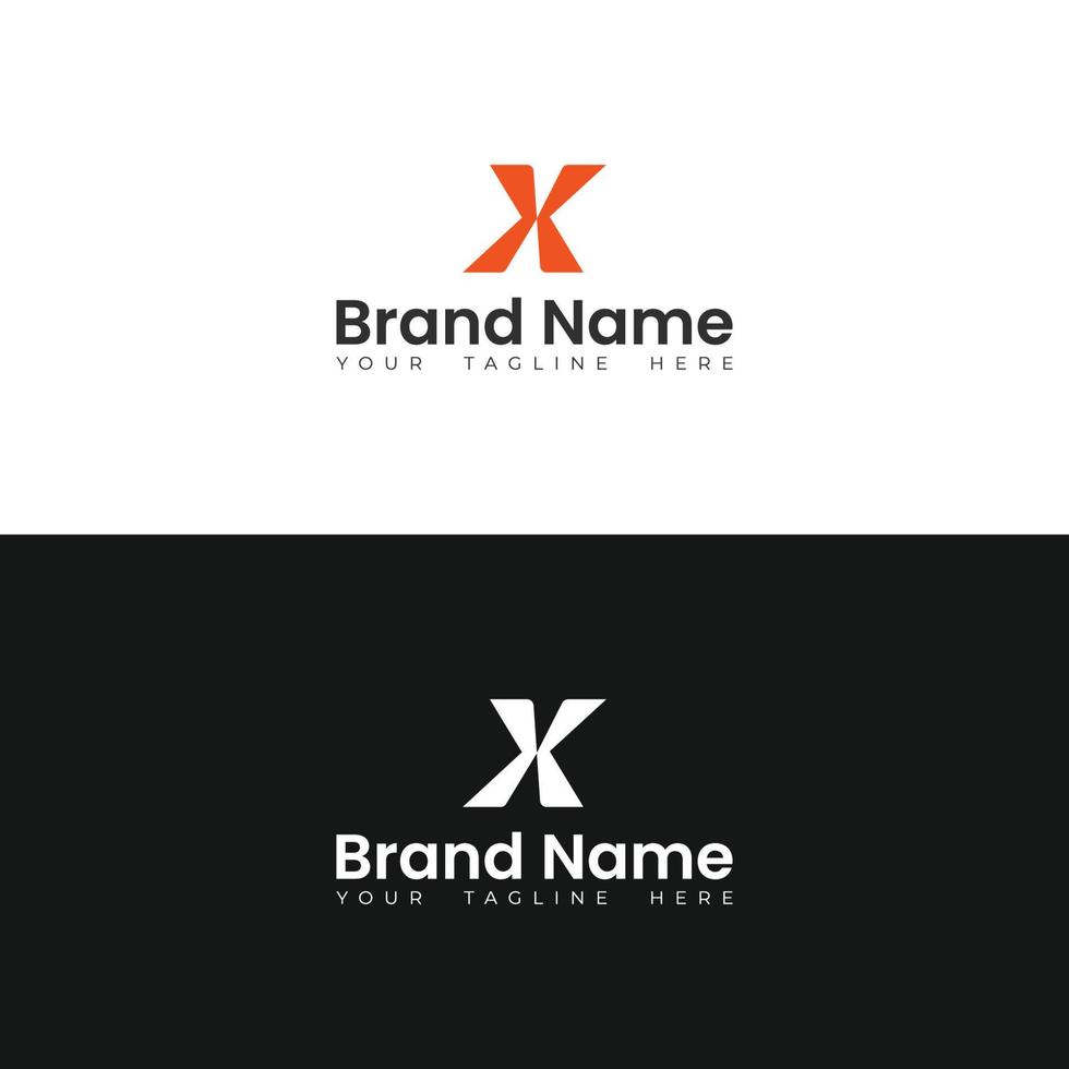 brev x modern logotyp design vektor