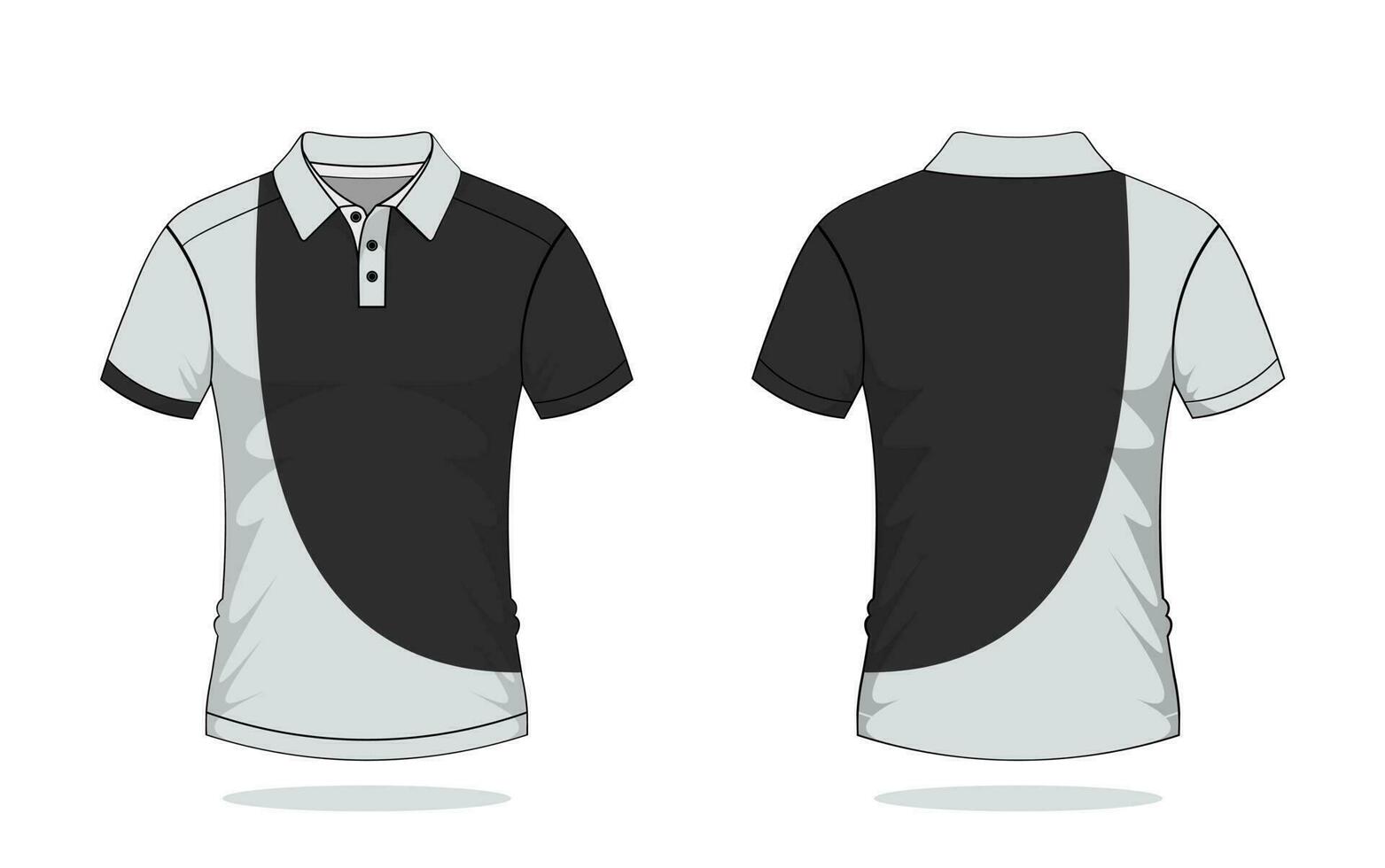 T-Shirt-Polo-Vorlage vektor