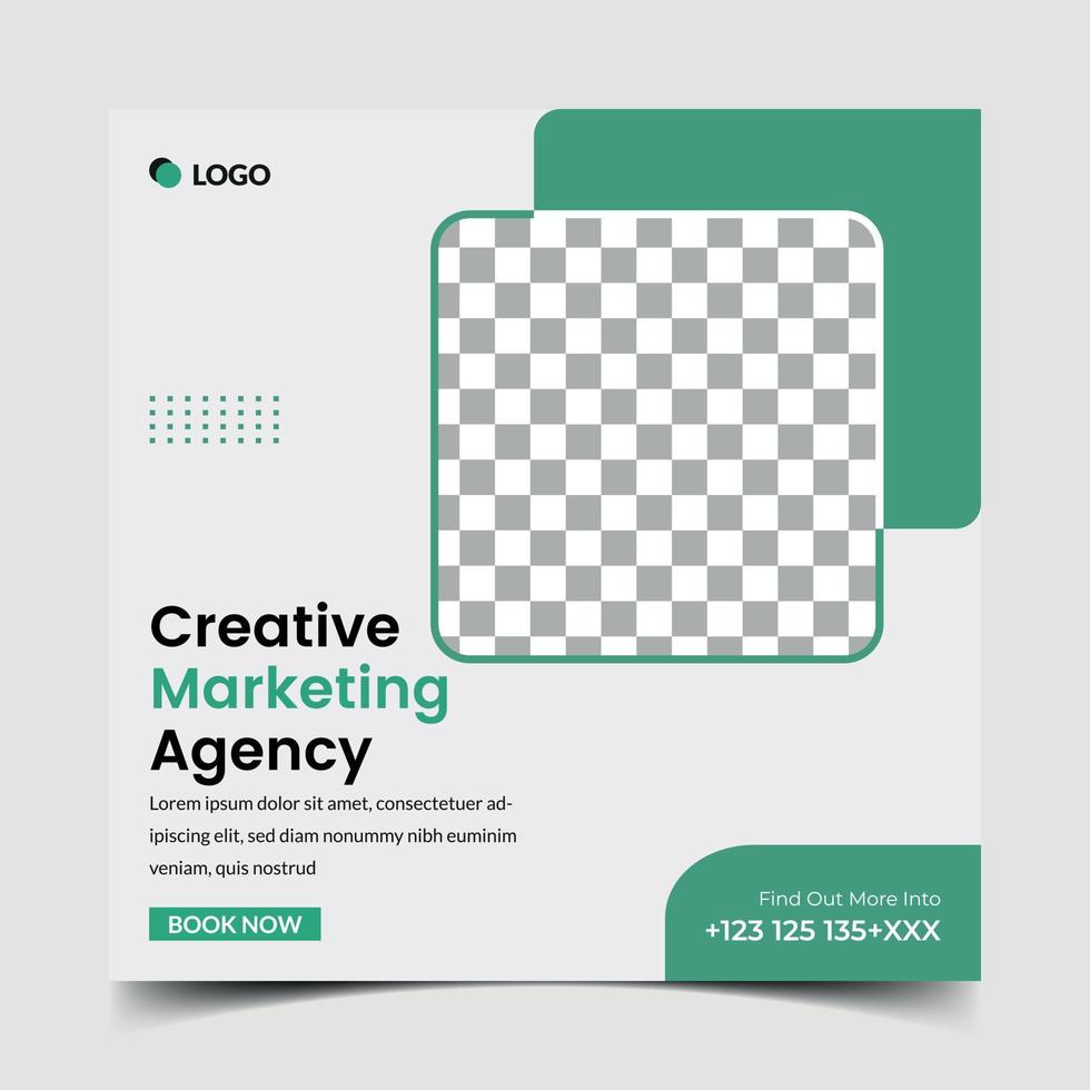 kreative Business-Marketing-Social-Media-Post-Design-Vorlage. für Web-Banner-Werbung vektor