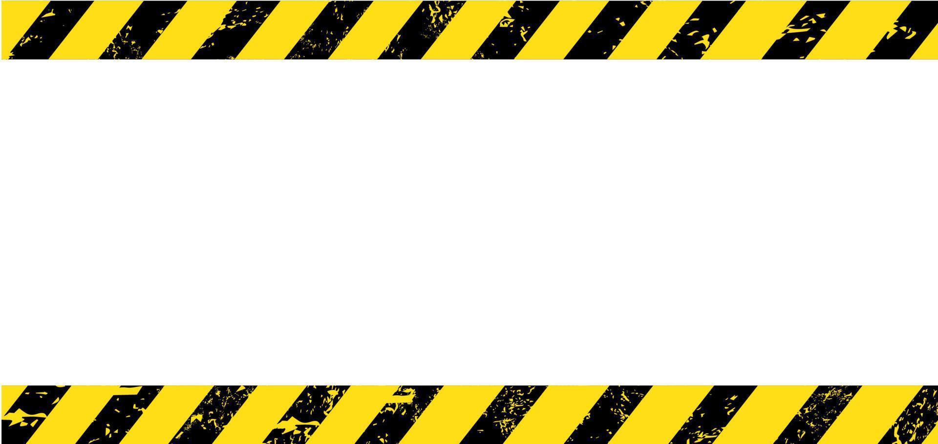 grunge varning bakgrund, gul svart Ränder vektor