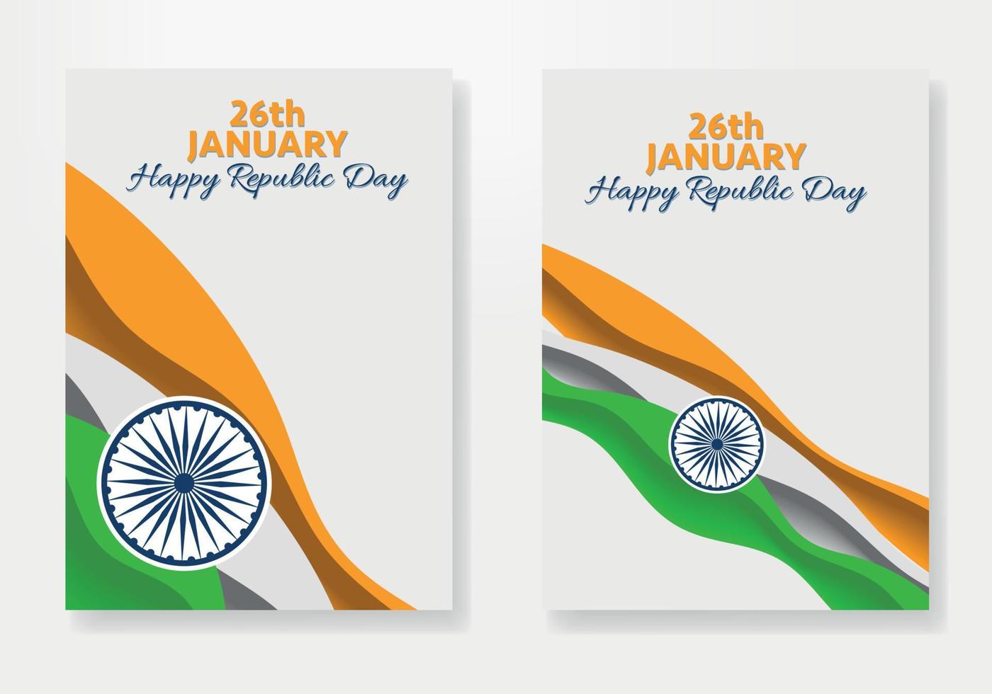 vektorillustration des 26. januar, feier des tages der republik von indien. Indien-Poster-Design. Vorlage für Plakate zum Tag der glücklichen Republik Indien. vektor