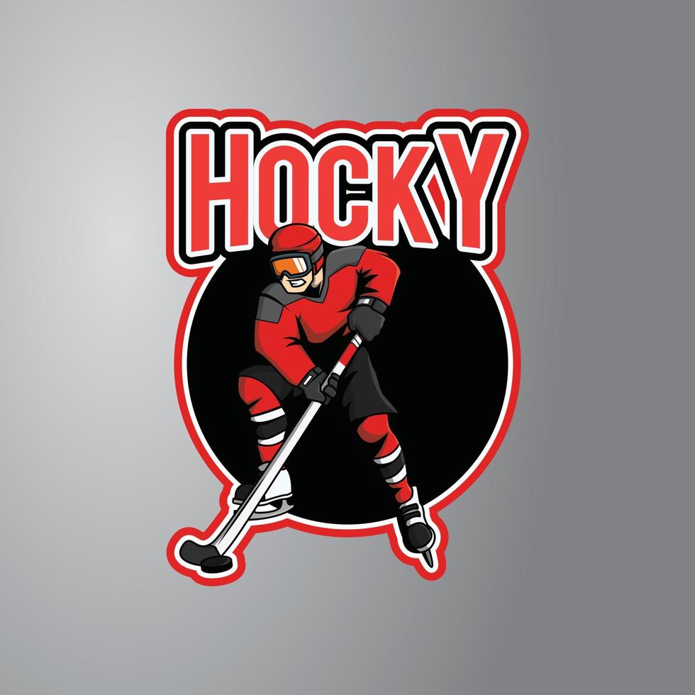 hockey illustration design bricka vektor