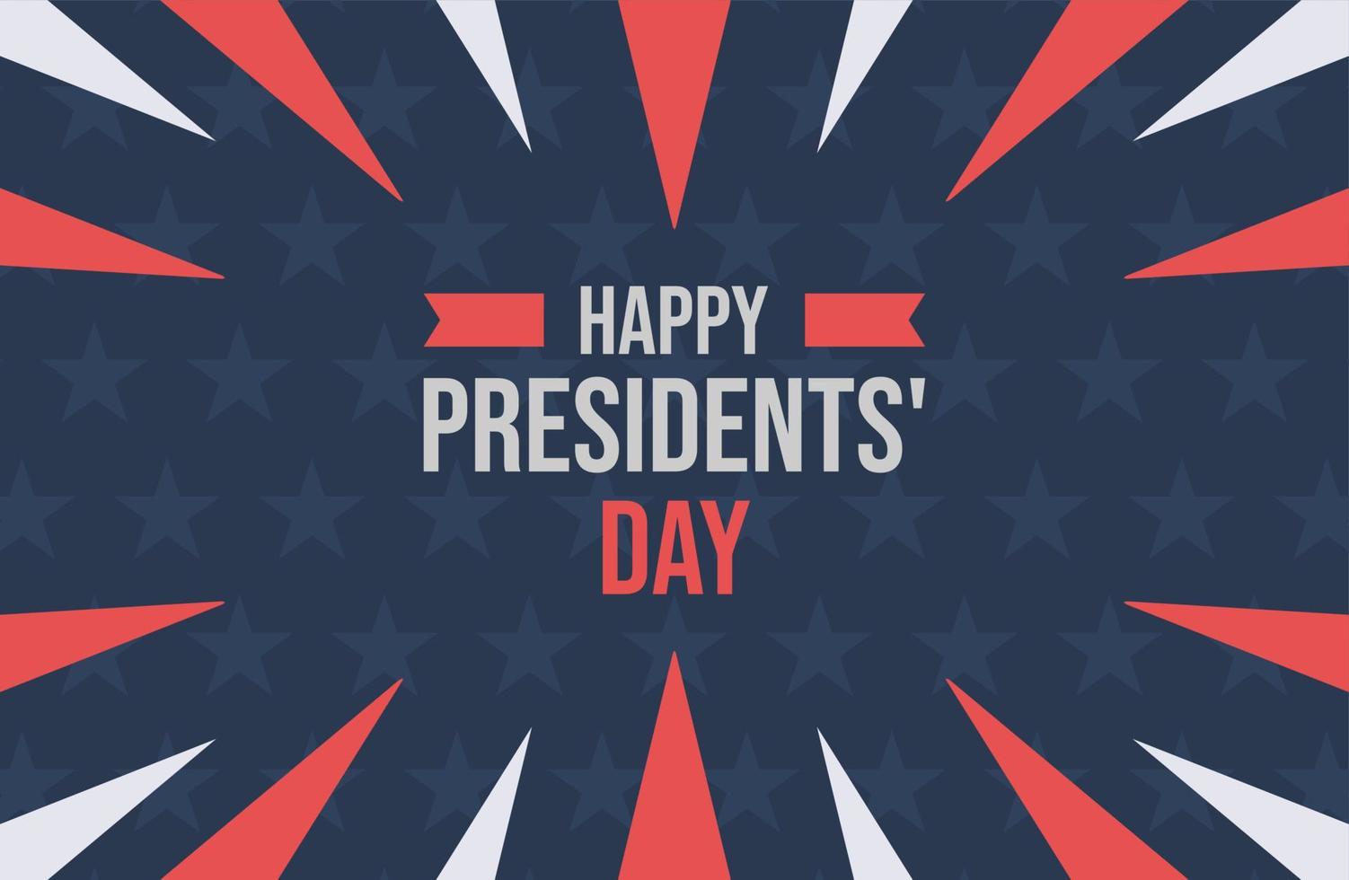 Happy Presidents Day Vektor Illustration Banner Grußkarte