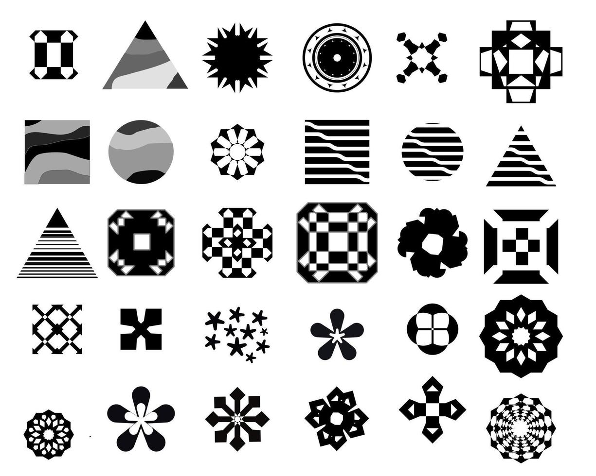 samling av söt geometrisk former vektor