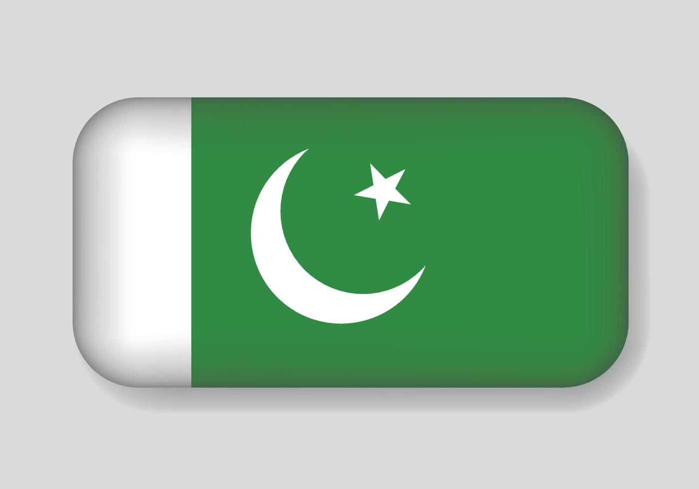 isolerat av de pakistan vektor flagga. vektor illustration flagga design.