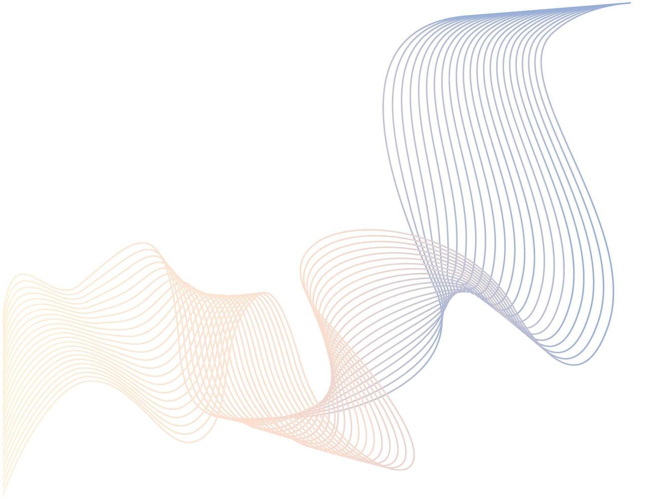 abstrakte Linie Welle - Hintergrund der kurvigen Linien - abstrakter gewellter Hintergrund vektor