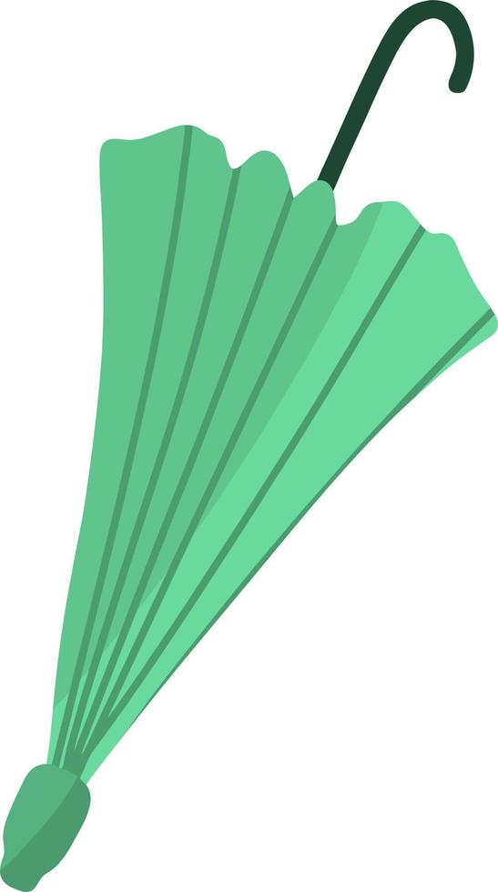 der grüne Regenschirm vektor