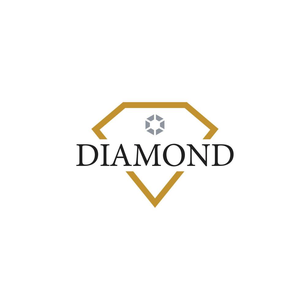 diamant logotyp lyx premie varumärke vektor