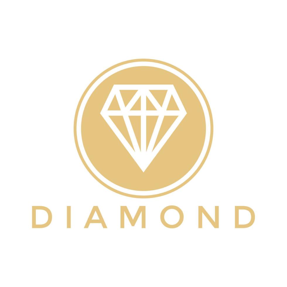 moderne Diamant-Vektor-Logo-Vorlage vektor