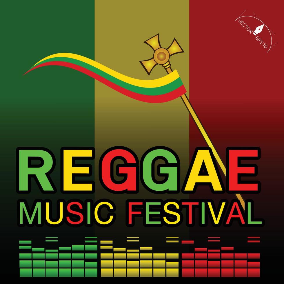 Reggae-Musikfestival-Plakat vektor