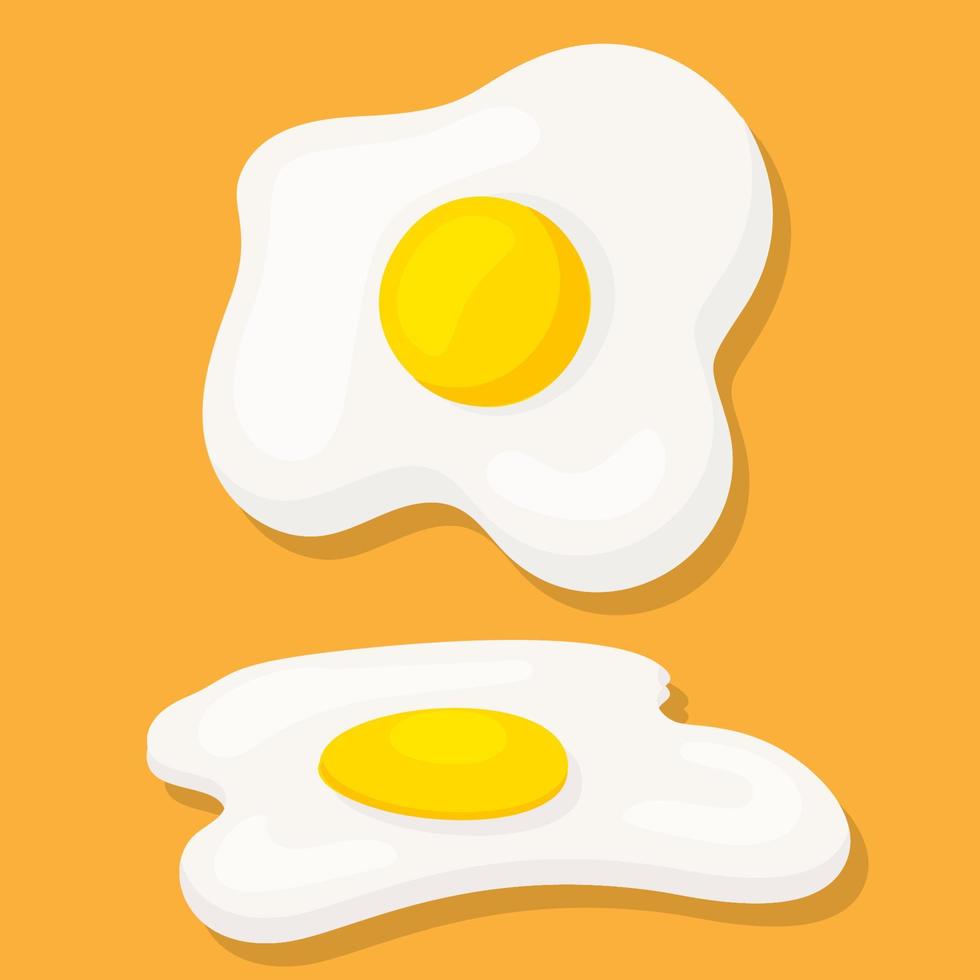 kyckling ägg. vektor illustration i modern platt stil. de ikon är isolerat på en vit bakgrund. för din design.