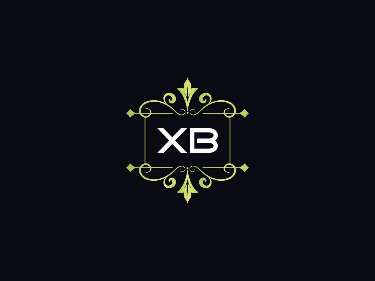 monogramm luxus xb logo, minimales xb luxus logo design vektor