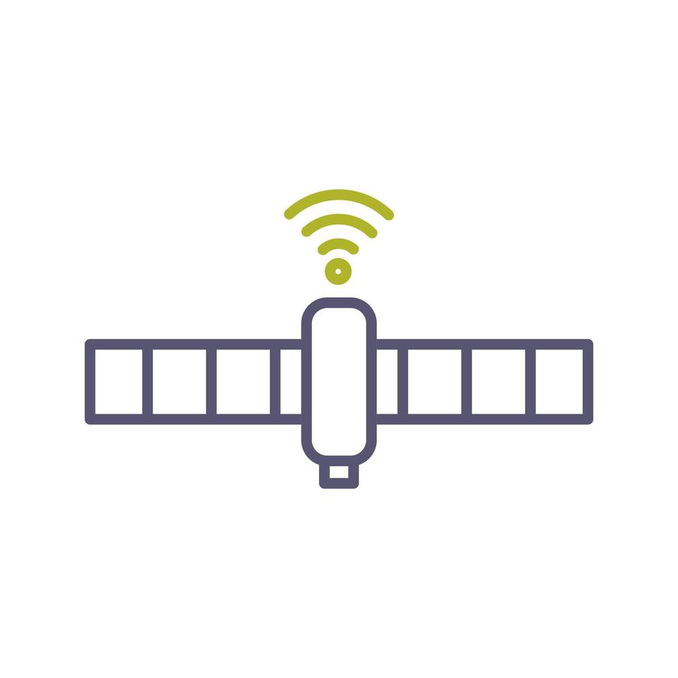 einzigartiges Satellitenvektorsymbol vektor