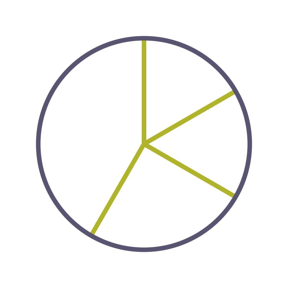cirkeldiagram vektor ikon