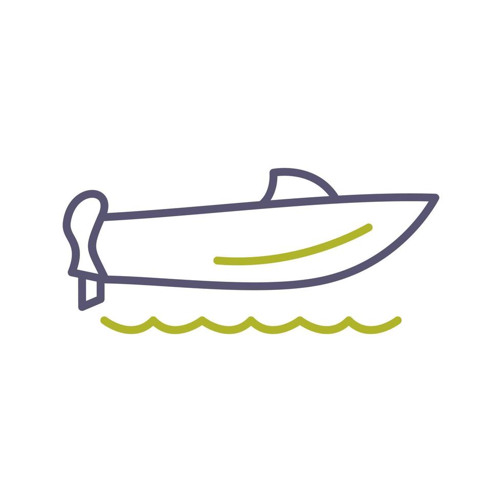 Schnellboot-Vektorsymbol vektor