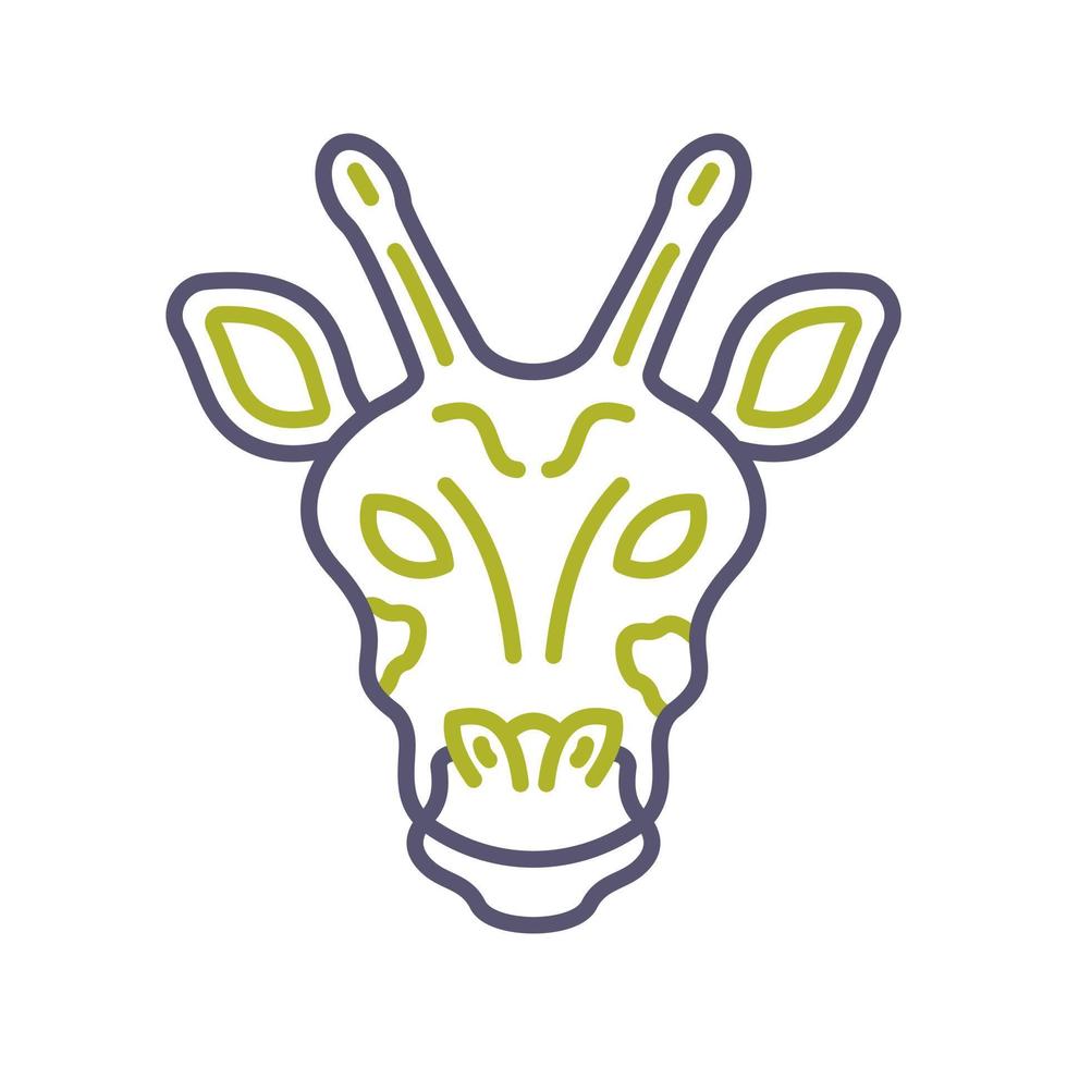 giraff vektor ikon