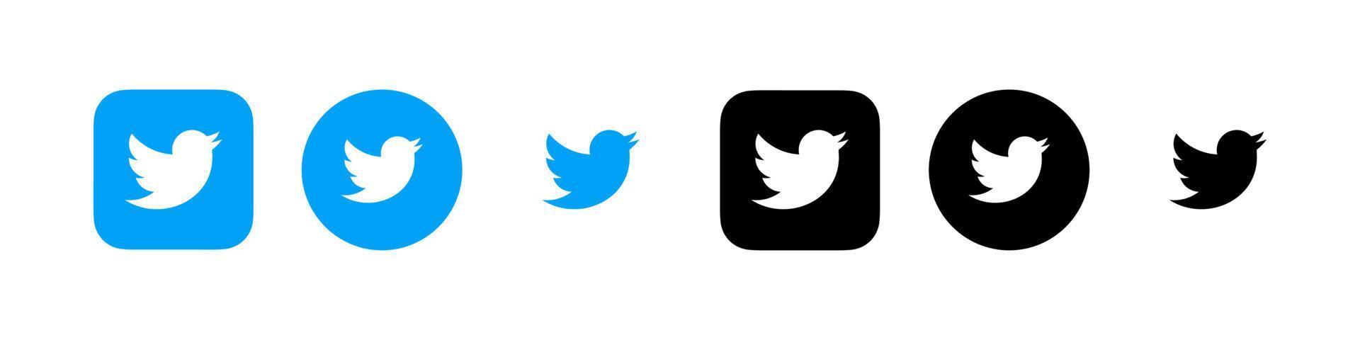 Twitter-Logo, Twitter-Icon-Vektor, Twitter-Symbol-freier Vektor