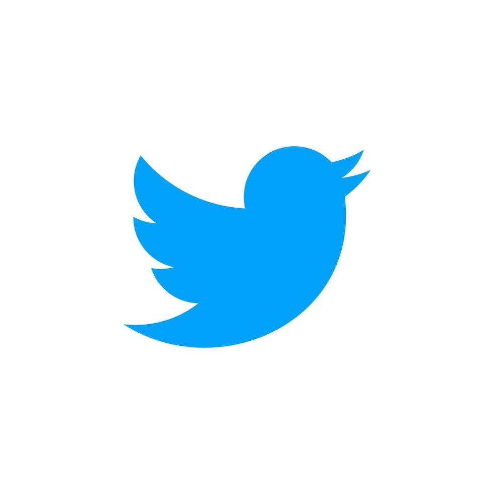 Twitter logotyp, Twitter ikon vektor, Twitter symbol fri vektor