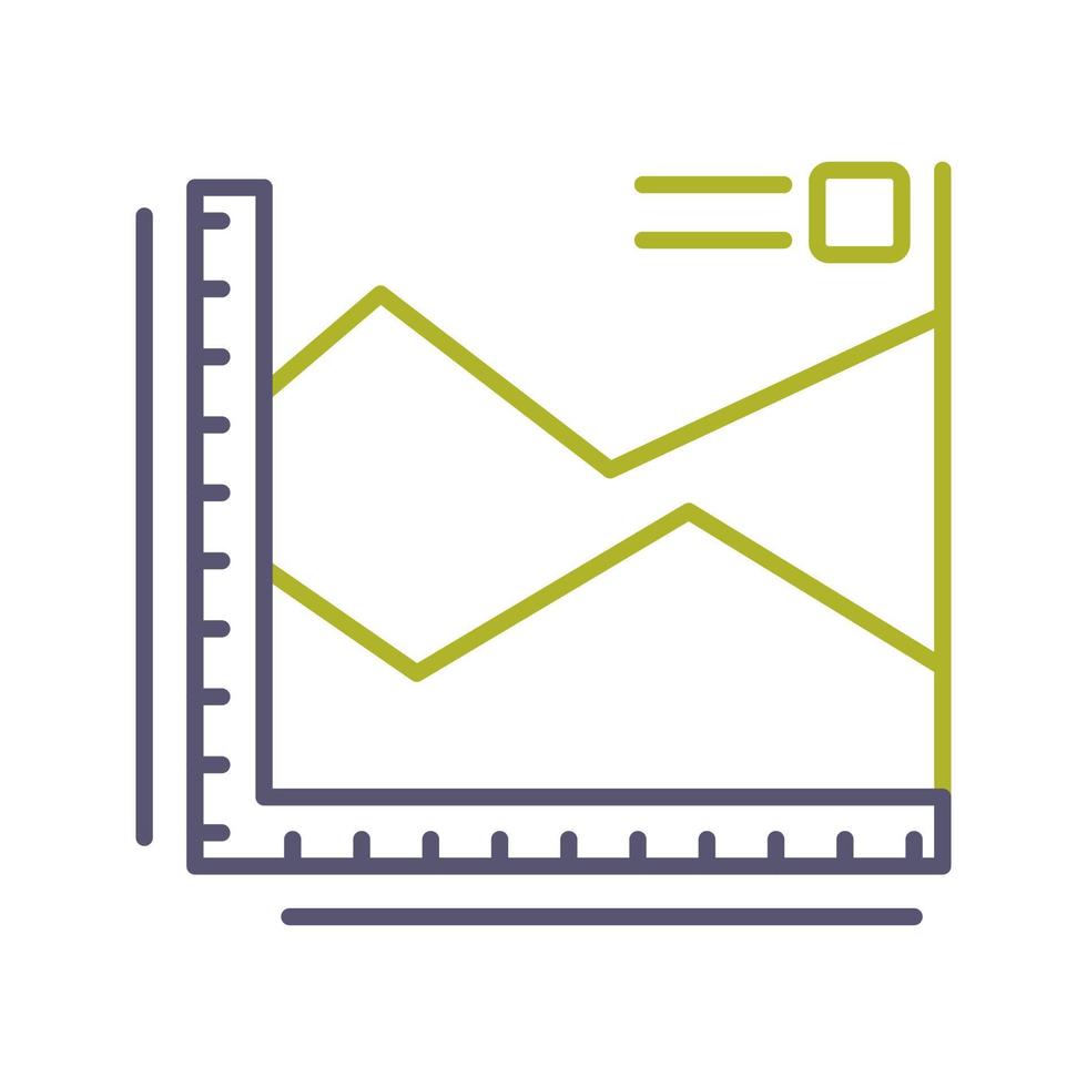 Spline-Diagramm-Vektorsymbol vektor