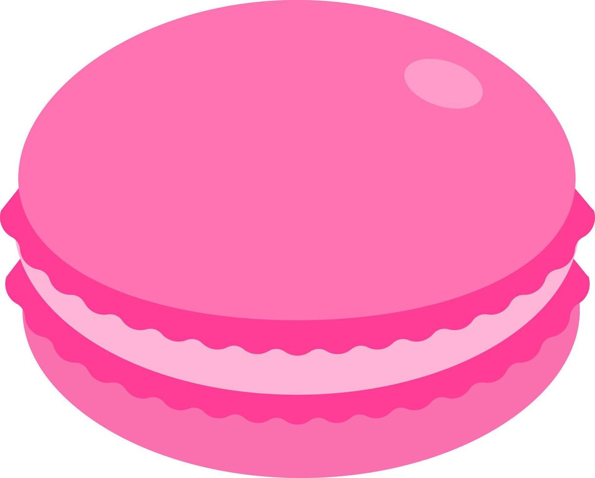 macaron efterrätt ikon element illustration platt stil vektor