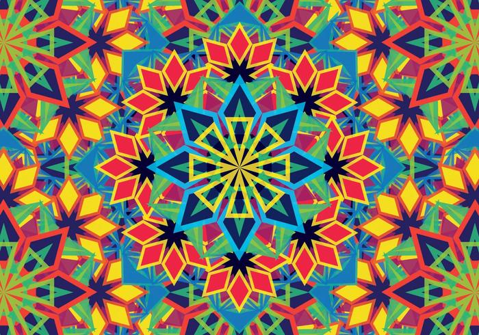 Buntes Kaleidoskop-Muster vektor