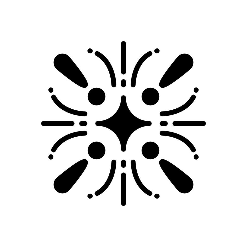 Feuerwerk-Symbol für Ihre Website, Ihr Handy, Ihre Präsentation und Ihr Logo-Design. vektor