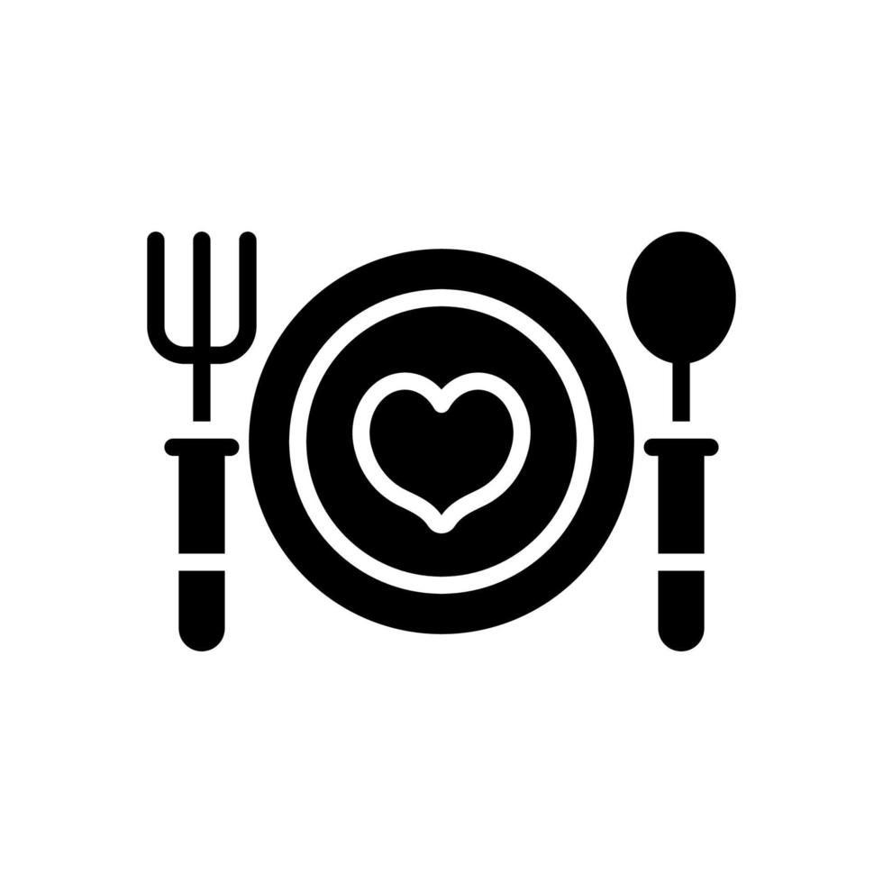 Abendessen-Symbol für Ihre Website, Ihr Handy, Ihre Präsentation und Ihr Logo-Design. vektor
