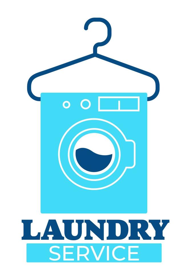 tvätt service, tvättning kläder i maskin vektor