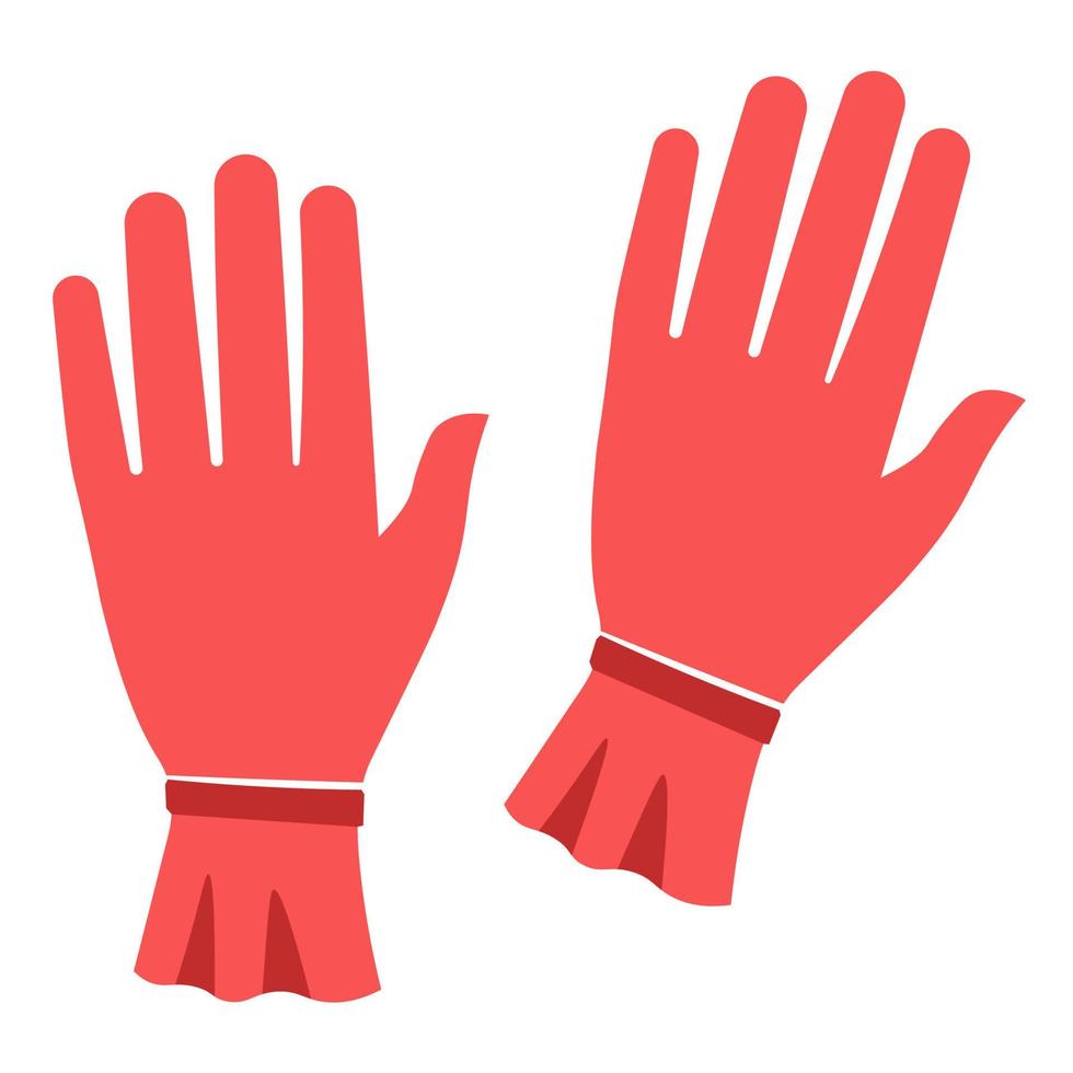 Frauen rote Handschuhe für die Herbst- oder Wintersaison vektor