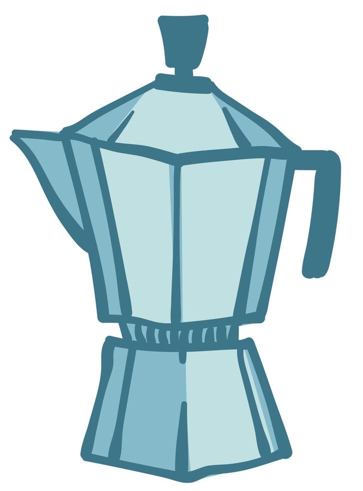 gejser kaffe maskin, Utrustning för framställning koffein drycker vektor