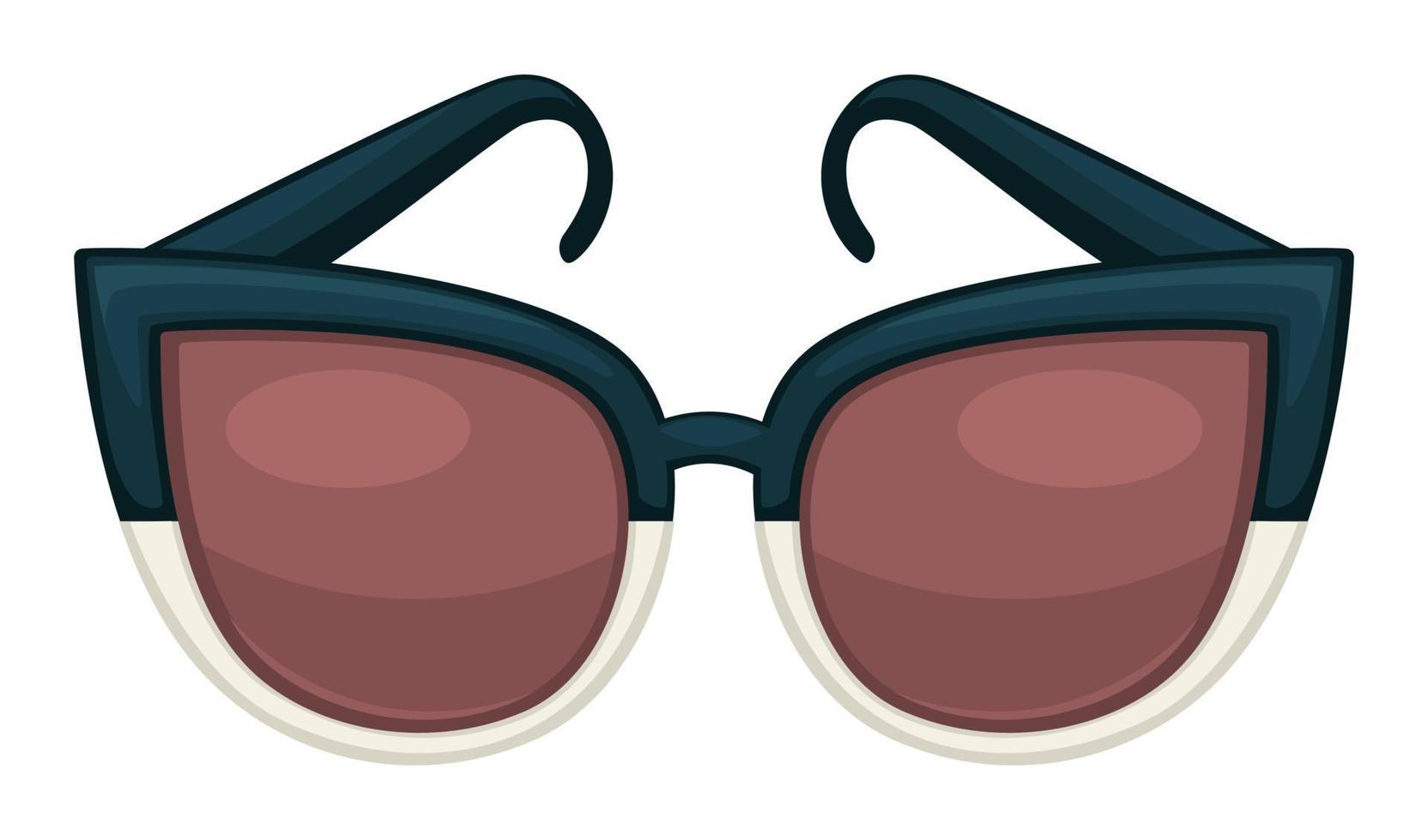 Cat-Eye-Sonnenbrille, trendige Accessoires für Frauenvektor vektor