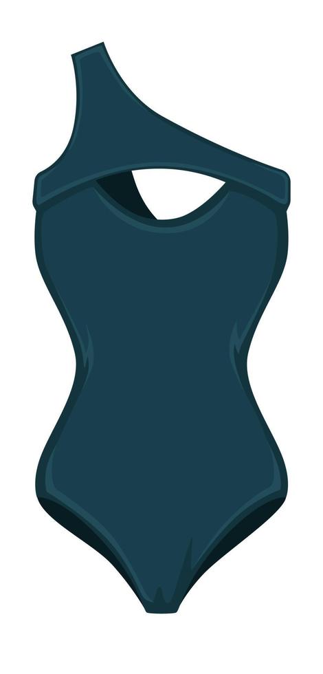 Badeanzug für Damen, einteiliger Badeanzugvektor vektor