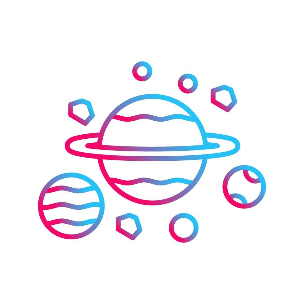 Planeten-Vektor-Symbol vektor