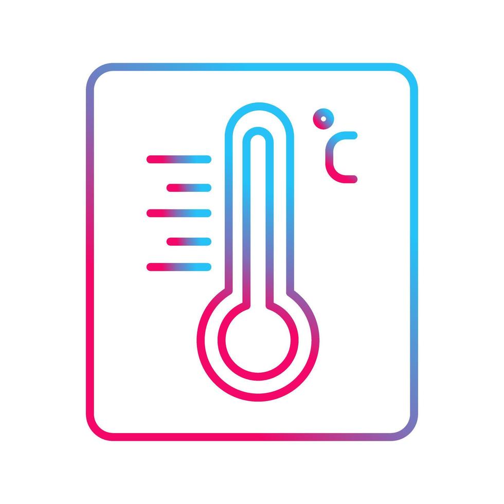 Thermometer-Vektor-Symbol vektor