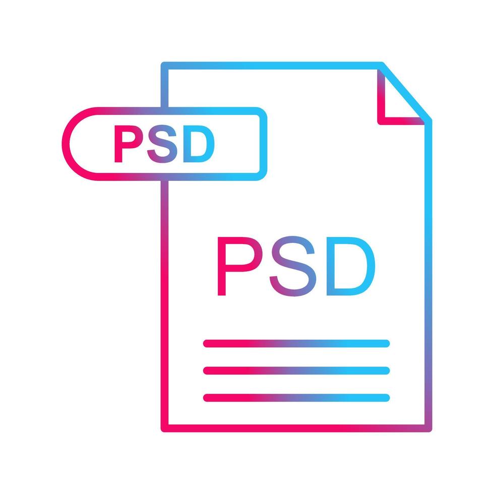 PSD-Vektorsymbol vektor